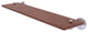 Waverly Place 22" Solid Wood Shelf, Polished Chrome