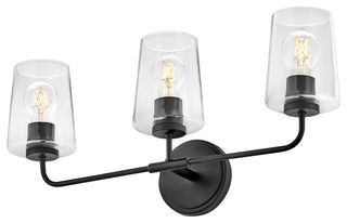 Lark Kline Medium Three Light Vanity, Black