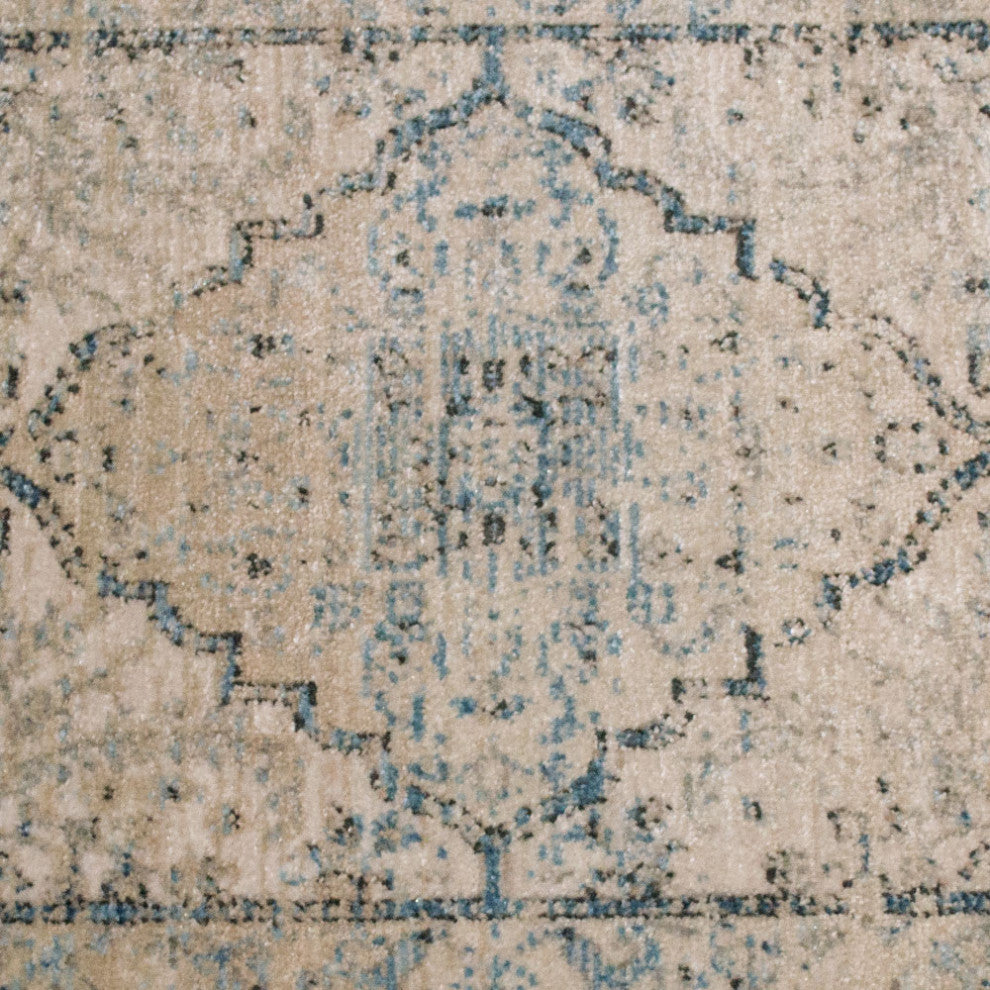 Machine Made Polyester Durable Indoor Outdoor Washable Oriental Pattern Footmat