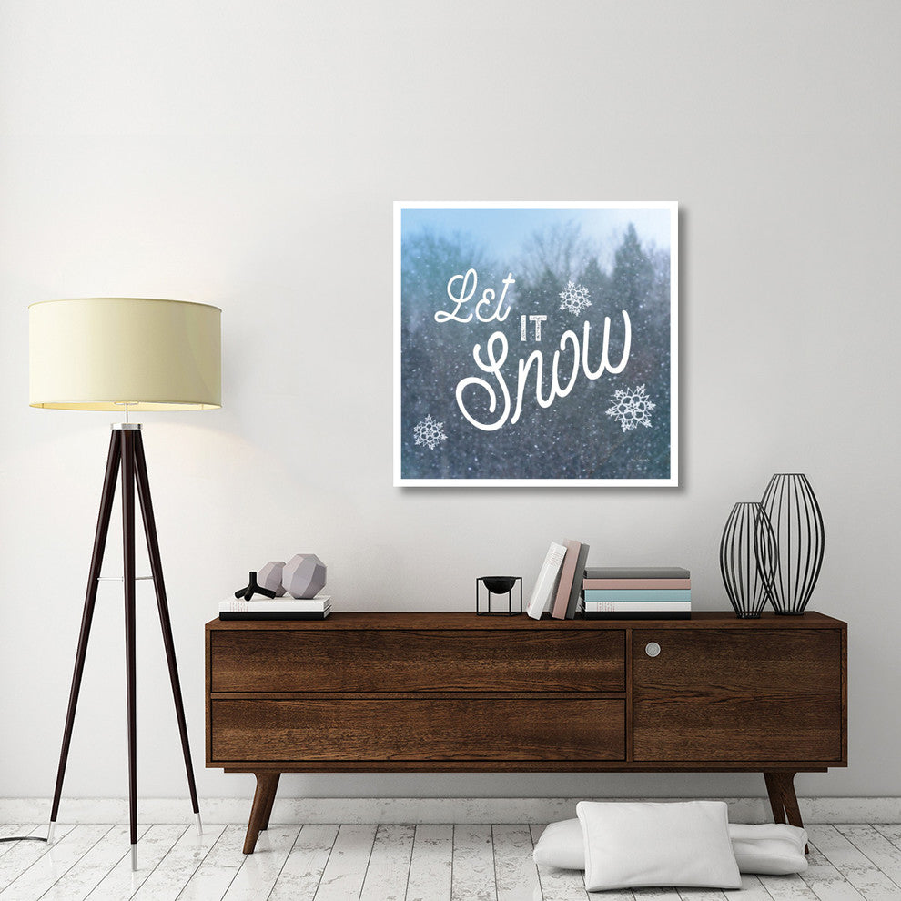 "Let it Snow I" Digital Paper Print by Sue Schlabach, 38"x38"