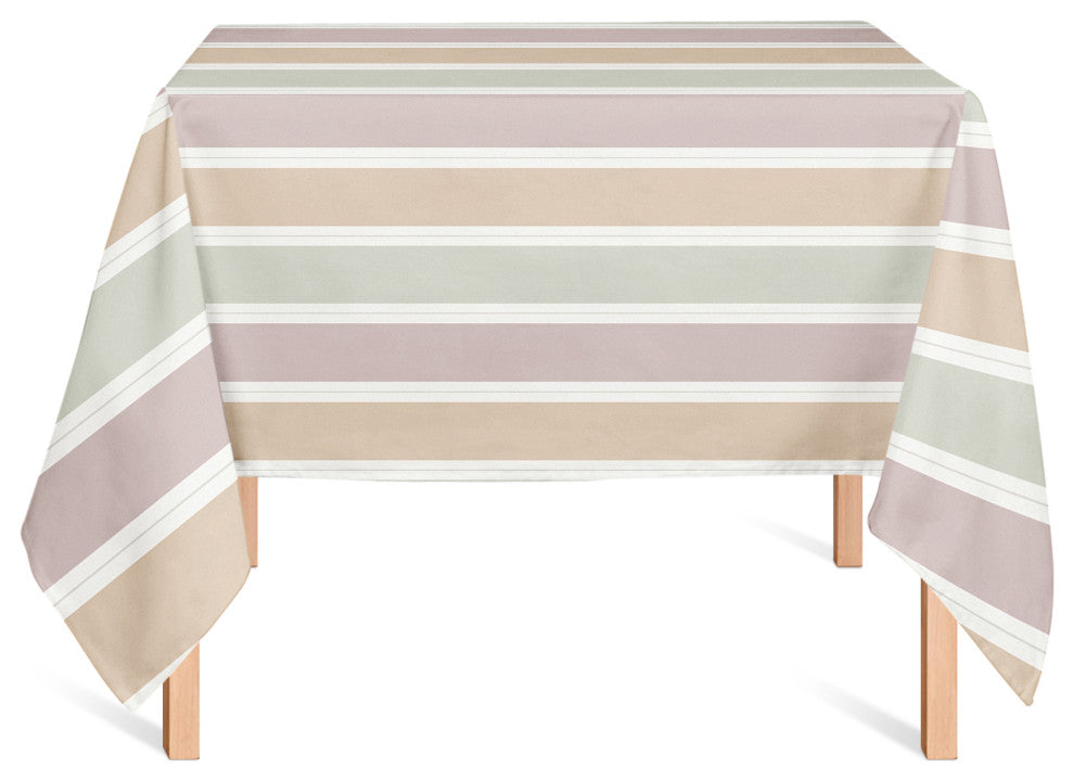 Soft Colorful Stripes 58x58 Tablecloth