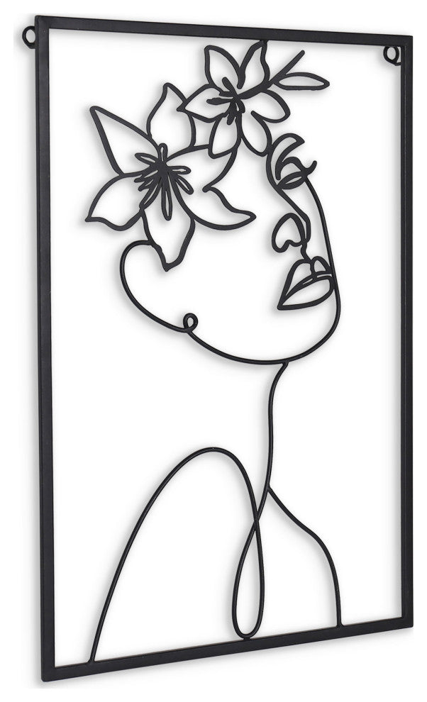 Haven and Holly, Floral Metal Wall Decor, Haven
