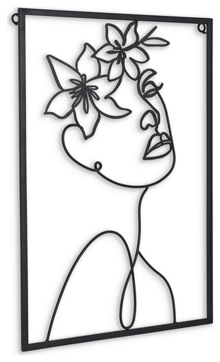 Haven and Holly, Floral Metal Wall Decor, Haven
