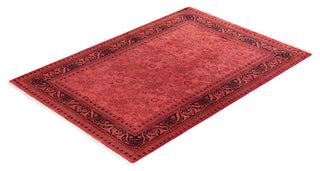 Fine Vibrance, One-of-a-Kind Hand-Knotted Area Rug Pink, 4'2"x5'10"