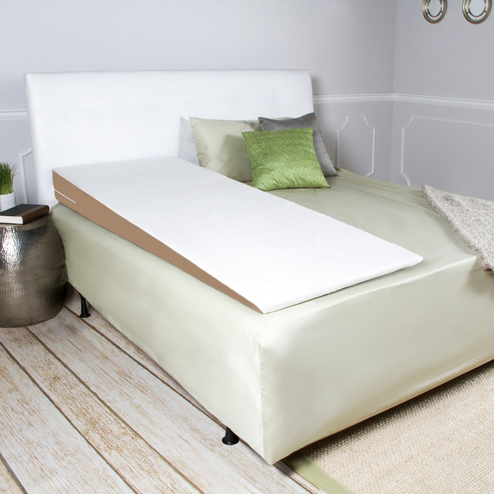 Avana SuperSlant Full Length Bed Wedge Pillow with Bamboo Cover, Half-Queen