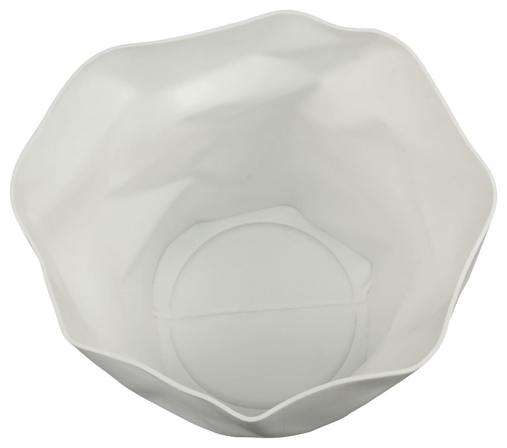 Modern Contemporary Living Room Trash Bin White