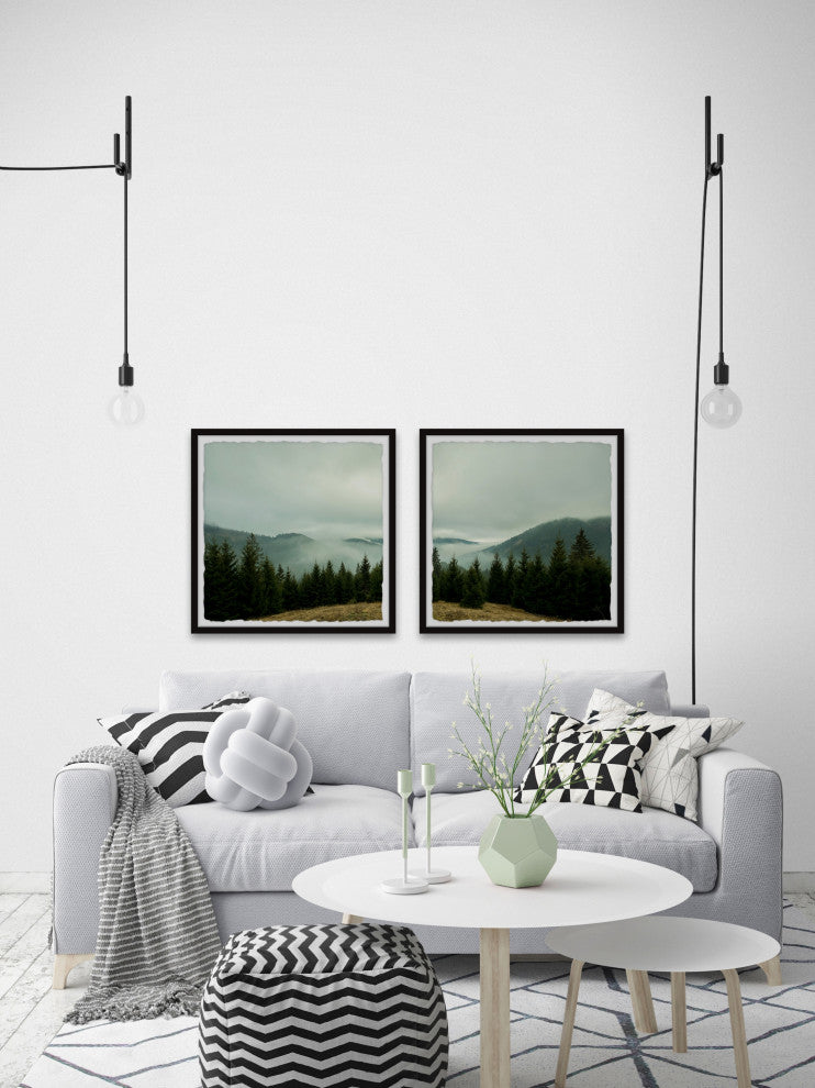 Goodbye Winter Diptych, 2-Piece Set, 32x32 Panels