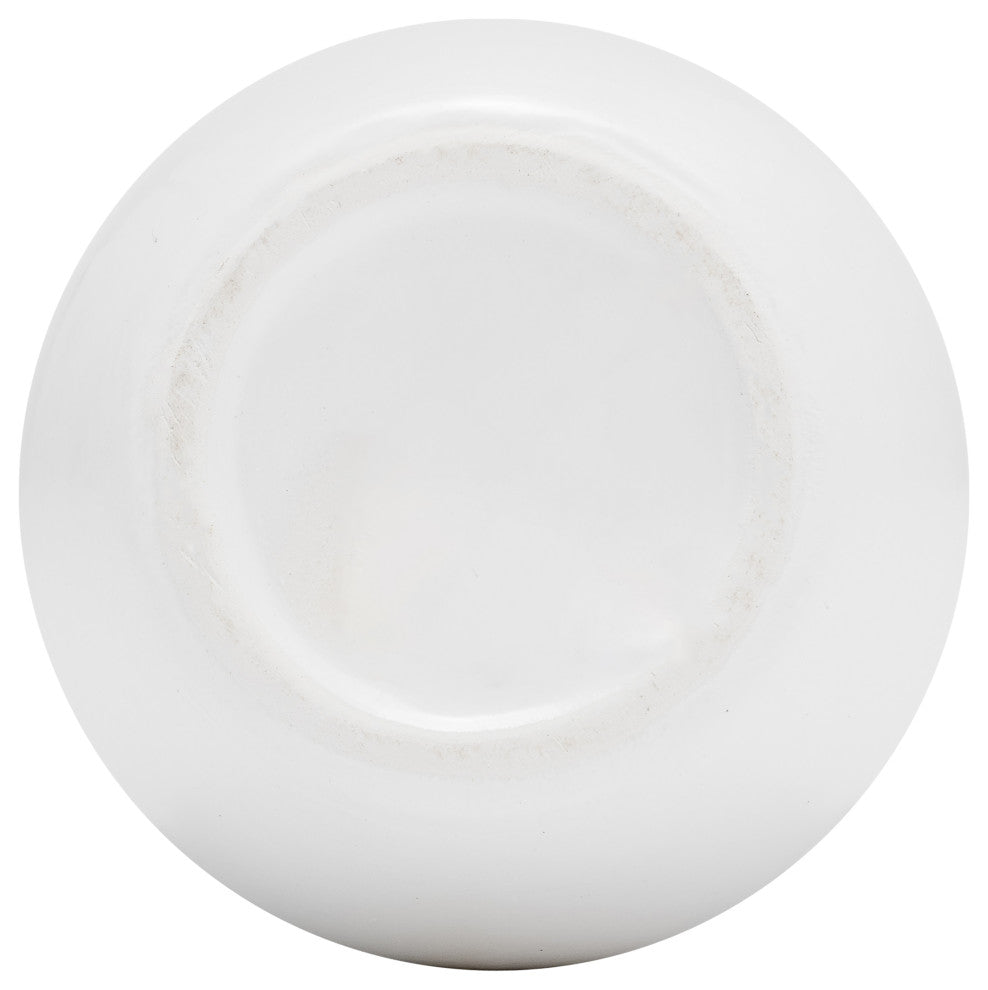 Ceramic 8", Vase, Handles, White