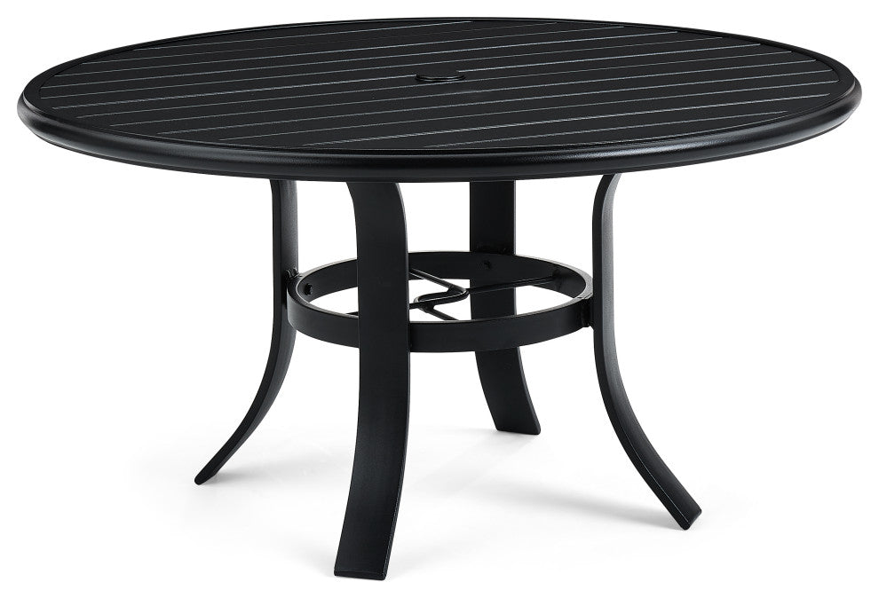 Slat Top 42" Round Chat Table, Night