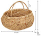 Round Woven Basket With Handles