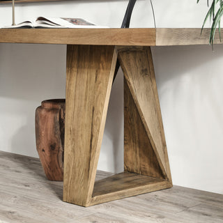 Arleth 94" Oak Console Table, Natural Oak