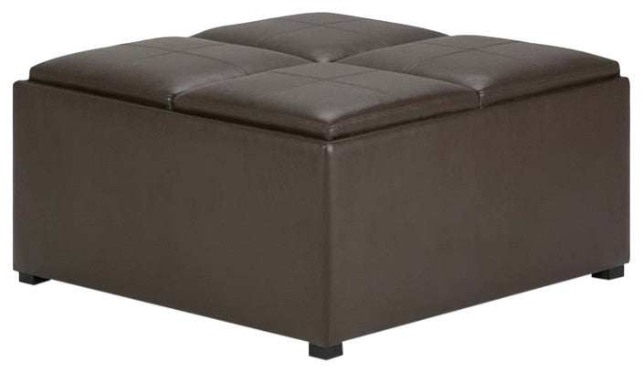 Avalon Square Coffee Table Storage Ottoman