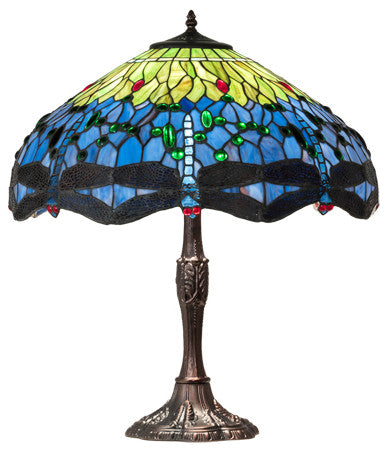 Meyda lighting 232804 26" High Tiffany Hanginghead Dragonfly Table Lamp