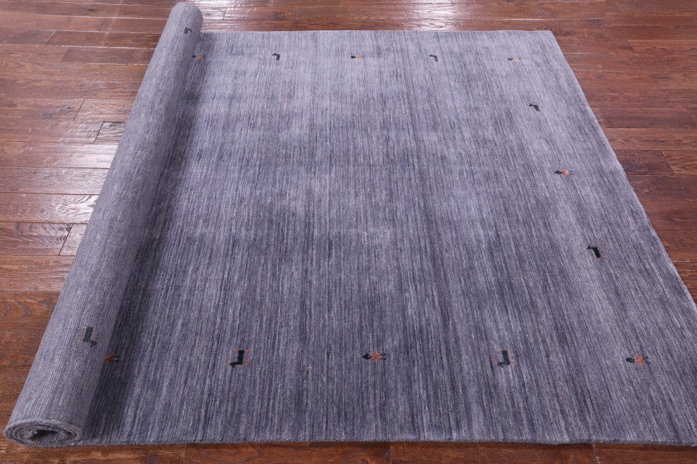 6' 0" X 9' 0" Persian Gabbeh Hand Knotted Wool Rug - Q15180