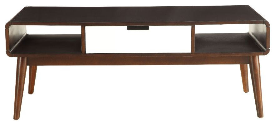 Acme Christa Coffee Table White and Espresso Finish