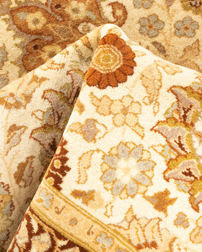 Ali One-of-a-Kind Hand-Knotted Runner Ivory, 3'3"x12'6"