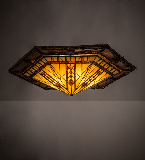 36 Wide Sonoma Birch Flush Mount