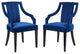 Virtue Performance Velvet Dining Chairs, Set of 2, Navy
