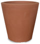 Madison Modern Round Plant Pot Weather Proof - 14'' (Alpine White), Weathered Terracotta, 16''