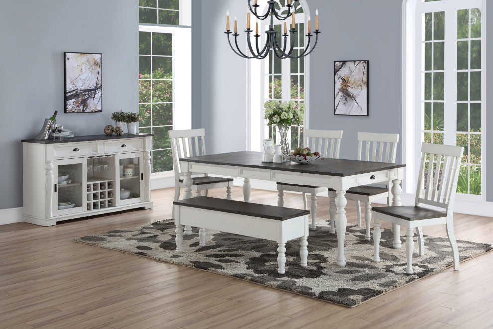 Joanna Two Tone Side Chair, Set of 2, Dining Chair
