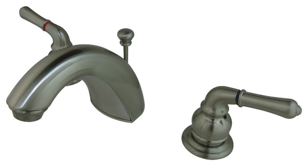 Kingston Brass Widespread Bathroom Faucet, Brushed Nickel