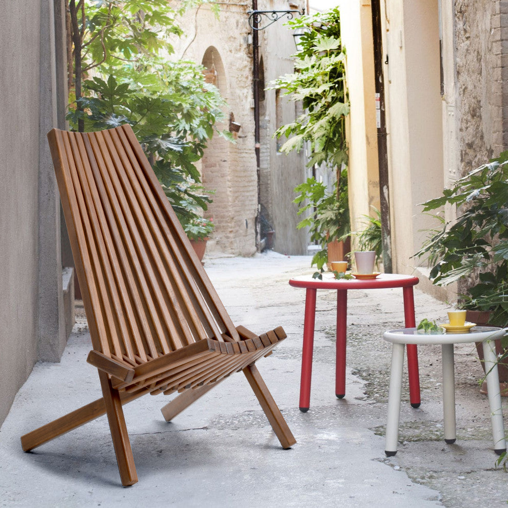 Folding Wood Chair, Indoor/Outdoor