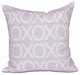 Valentine Print Pillow, Pale Pink, 26"x26"
