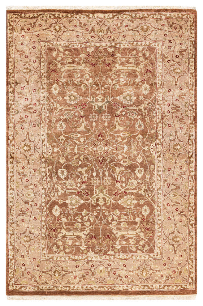 Paramar One-of-a-Kind Hand-Knotted Area Rug Brown, 4'2"x6'2"