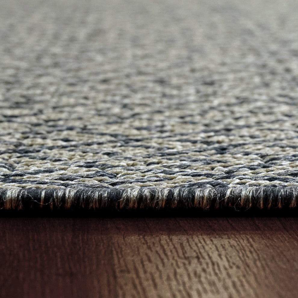 Coastal Grey Area Rug, 3'11"x5'7"