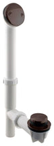 White 1.5" Tubular Tip Toe Bath Waste In Oil Rubbed Bronze, Oil Rubbed Bronze
