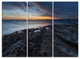 "La Perouse Beach Sydney" Canvas Wall Art, 3 Panels, 36"x28"