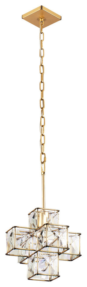 Varaluz Cubic 1-Lt Pendant - Calypso Gold