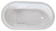 Zen Oval 72"x36" Silver Series Air Massage Bath