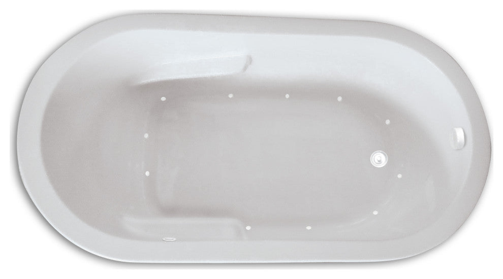 Zen Oval 72"x36" Silver Series Air Massage Bath