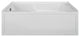 Integral Skirted Left-Hand Drain Soaking Bath Biscuit 59.875x36x20