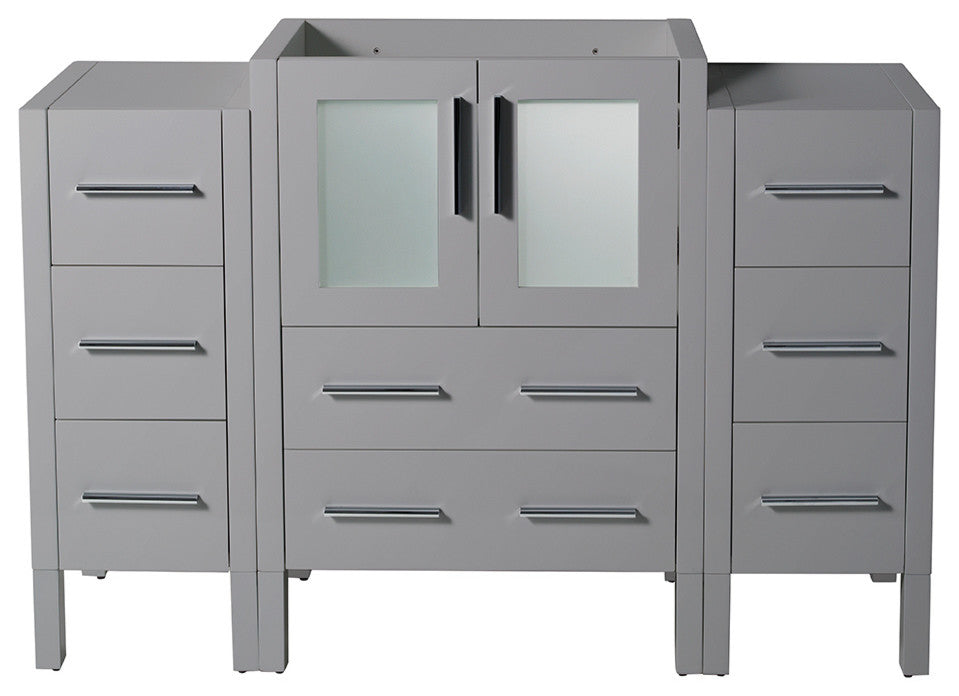 Torino Modern Bathroom Cabinet, Gray, 48"