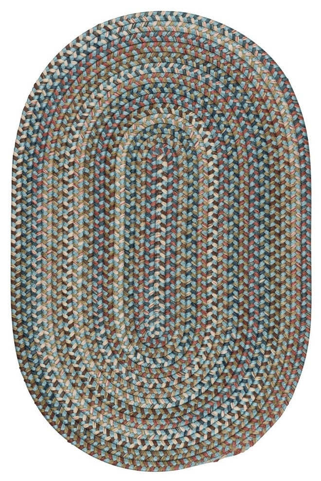 Colonial Mills Cedar Cove CV29 Light Blue Traditional Area Rug, Round 10'x10'