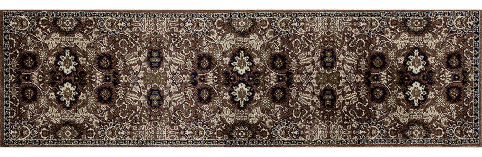 Arbor Bouquet Area Rug, Brown, 2'2"x7'7" Runner