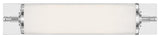 Crystorama FOS-A8051-CH, 1-Light Bathroom Vanity, Polished Chrome