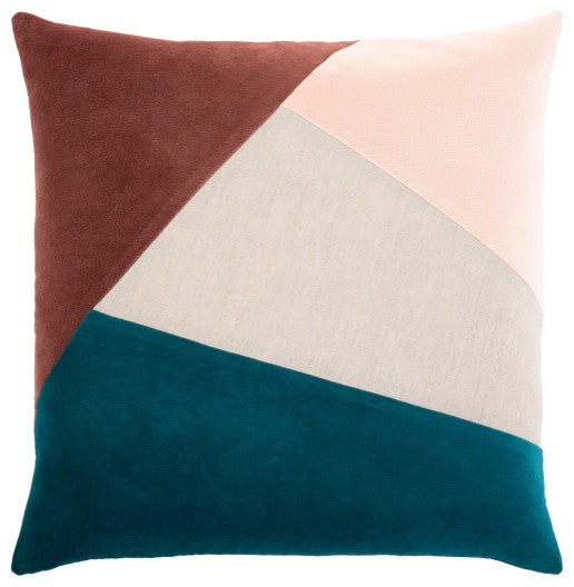 Surya Moza Pillow Shell With Polyester Insert 20"H X 20"W Light Beige
