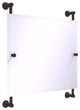 Carolina Landscape Frameless Rail Mounted Mirror, Antique Bronze
