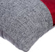 Metallic Red Western Throw Pillows Leather 20"x20", Red Light