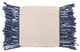 Isaac Hand-Loomed Boho Pillow Cover, Blue, Natural, Single