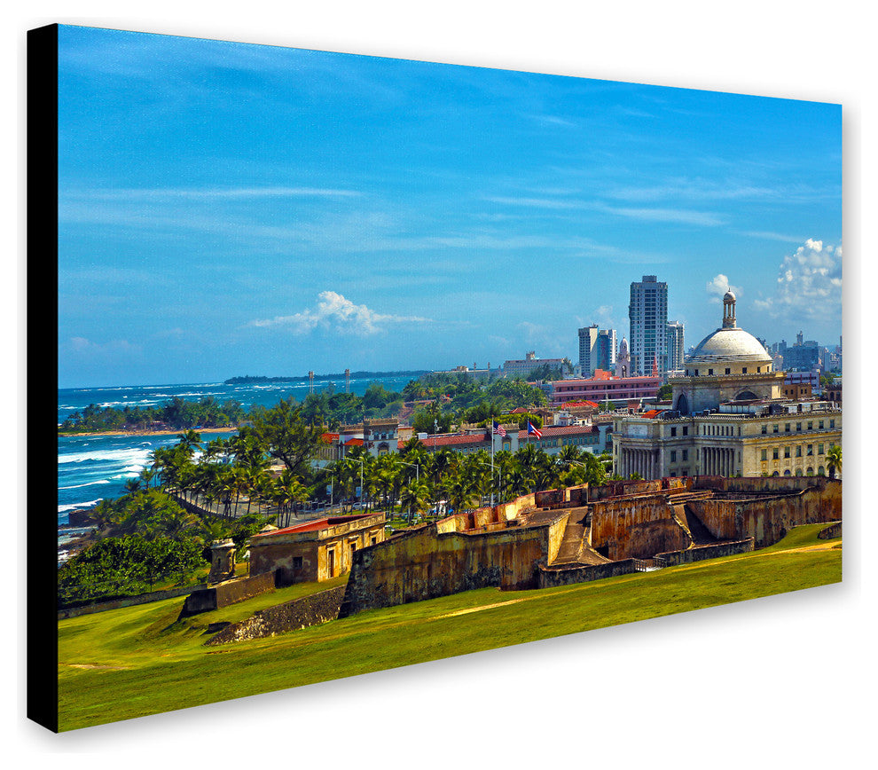 CATeyes 'Old San Juan' Canvas Art, 47x30