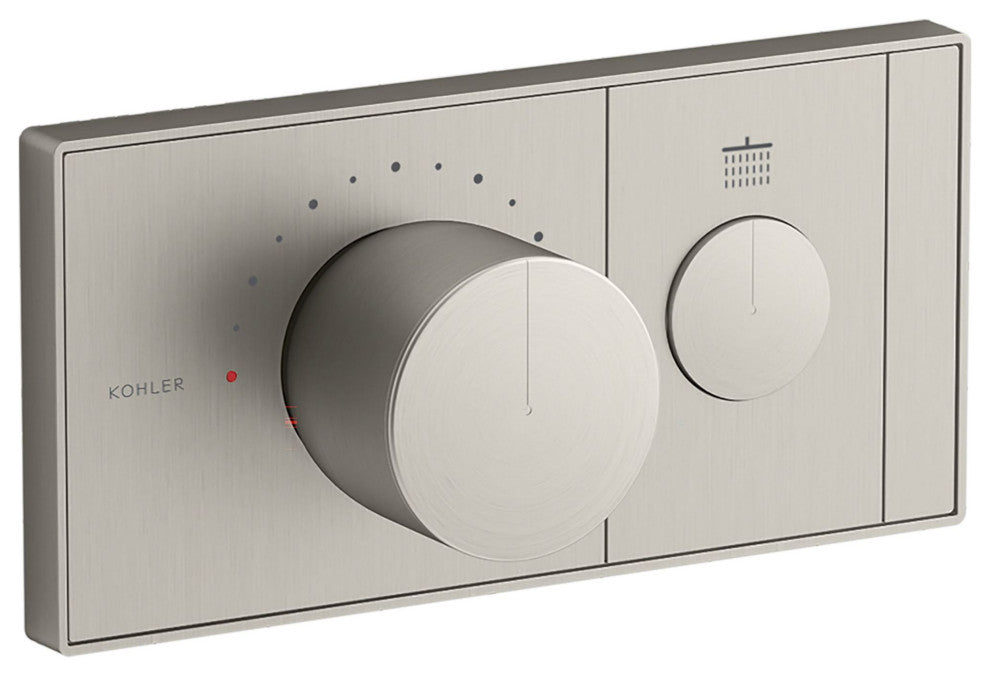 Kohler K-26345-9 Anthem Thermostatic Valve Trim Only - Vibrant Brushed Nickel