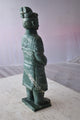 Asian Terracotta Warrior Standing Replica Made of Marble 6" x 4" x 19"H