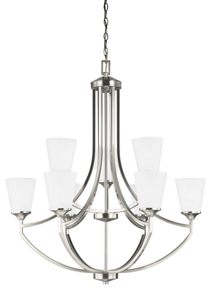 Generation Lighting Hanford Nine Light Chandelier 3124509EN3-962