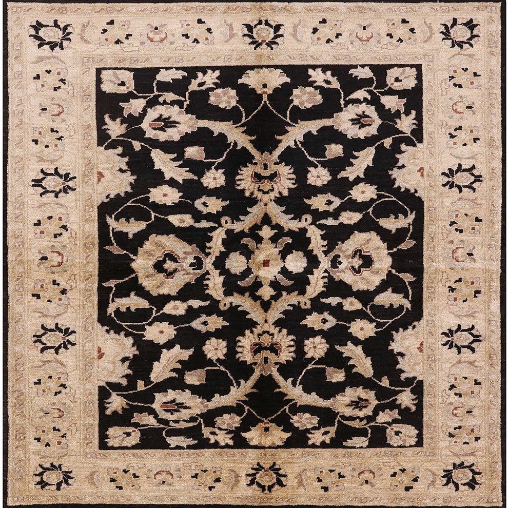 Ahgly Company Indoor Square Mid-Century Modern Area Rugs, 4' Square