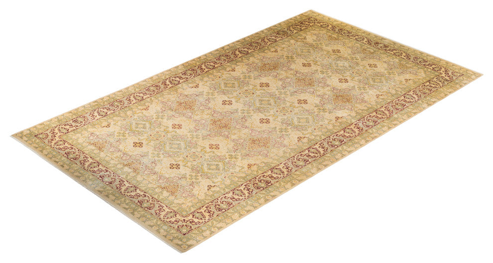 Mogul, One-of-a-Kind Hand-Knotted Area Rug Yellow, 10'1"x18'1"