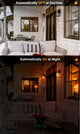 Exterior Wall Mount Lighting Dusk to Dawn Outdoor Sconces, Set of 2